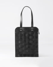 Näver Big Shoulder Bag in Black leather