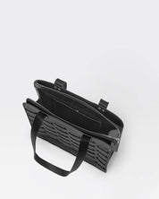 Näver Big Shoulder Bag in Black leather