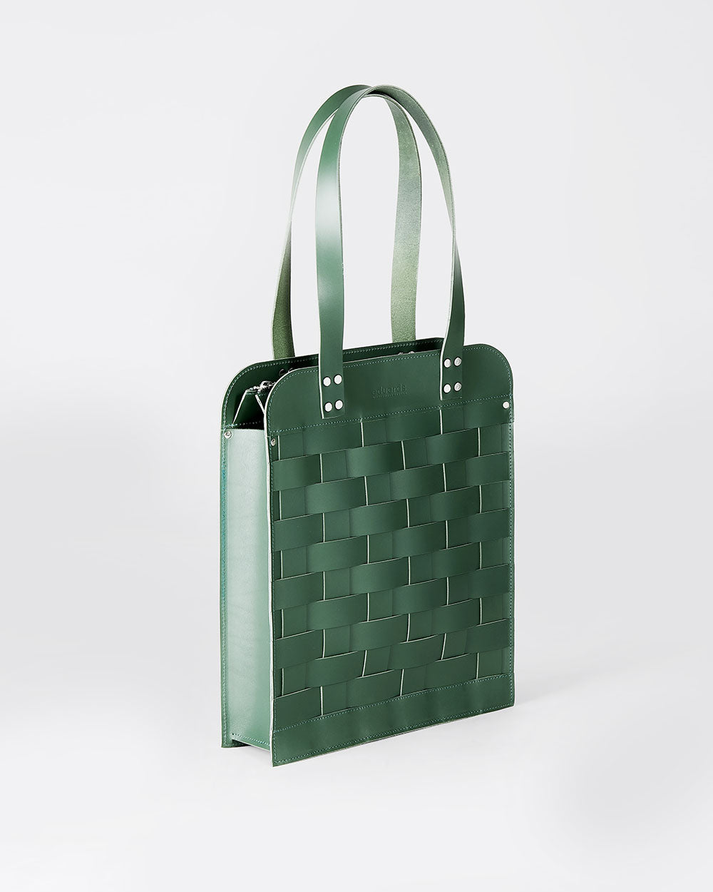 Näver Big Shoulder Bag in Green leather