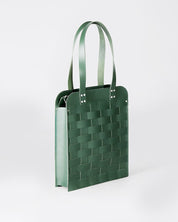 Näver Big Shoulder Bag in Green leather