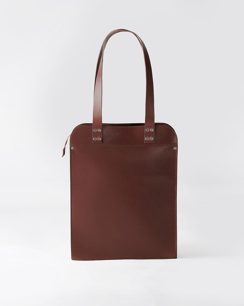 Näver Big Shoulder Bag in Brick leather