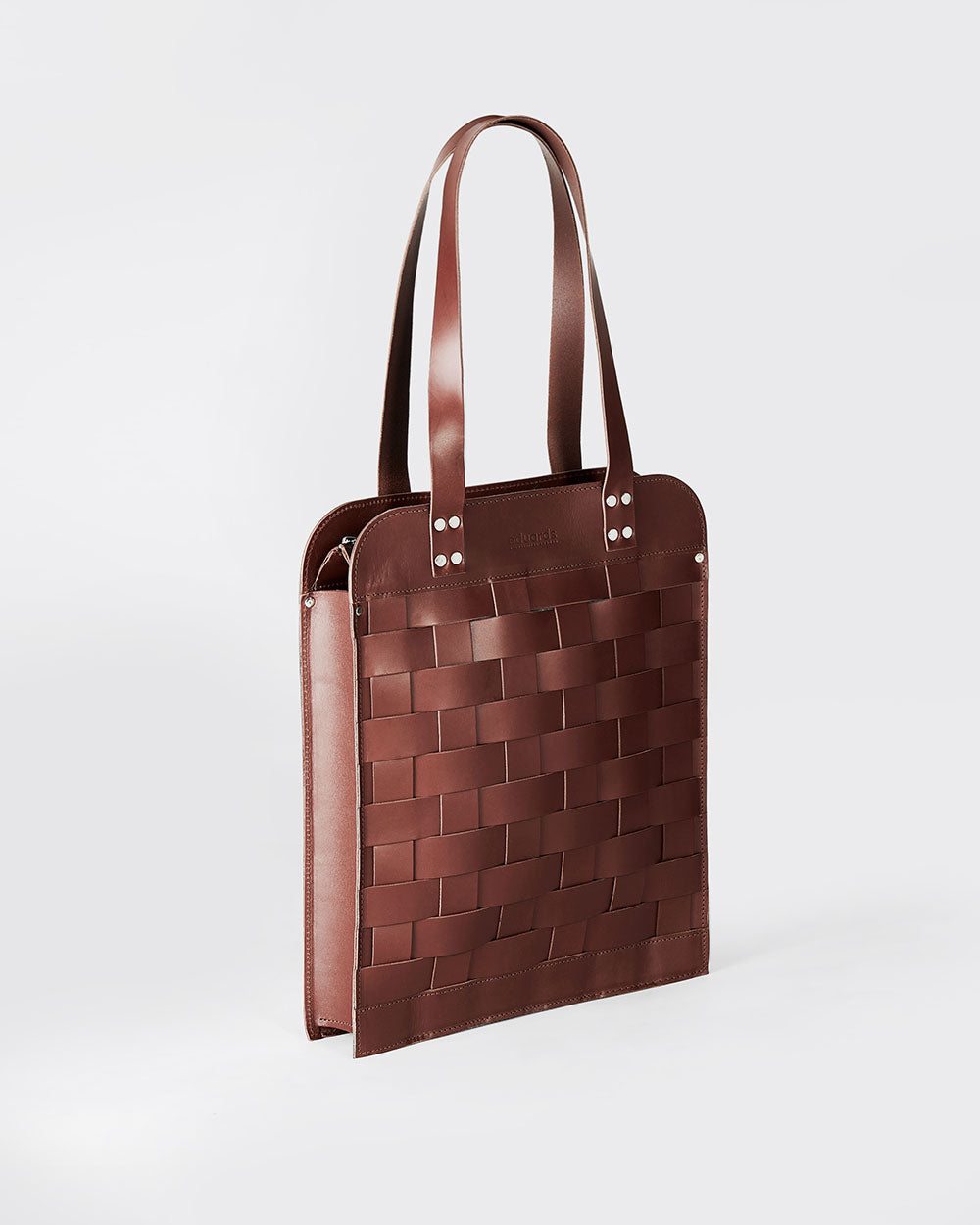 Näver Big Shoulder Bag in Brick leather