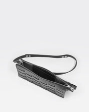 Näver Small Shoulder Bag In Black leather