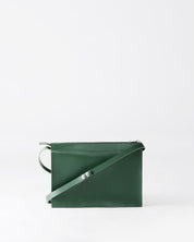 Näver Small Shoulder Bag in Green leather