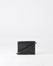 Näver Mini Shoulder Bag in Black leather