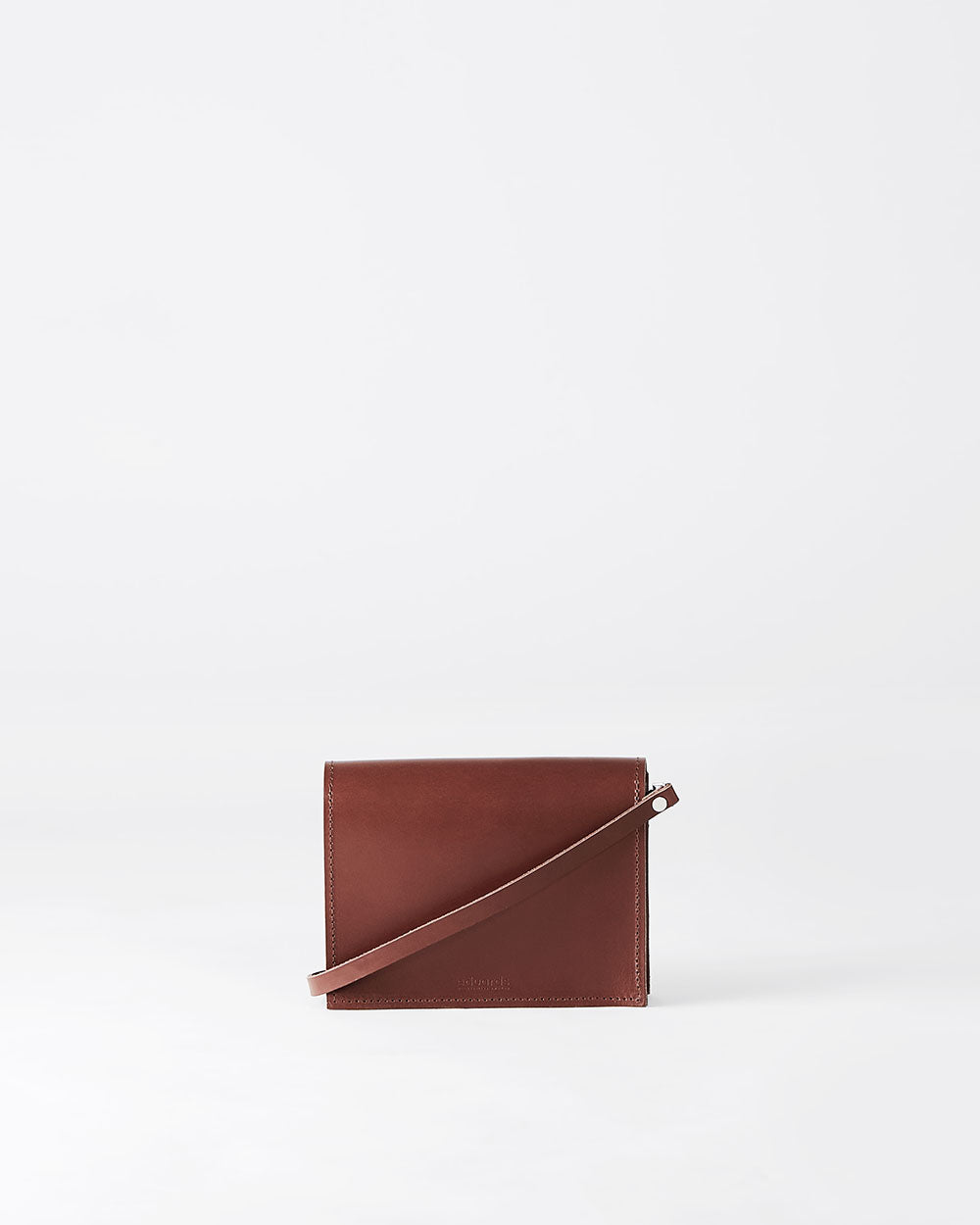 Näver Mini Shoulder Bag in Brick leather