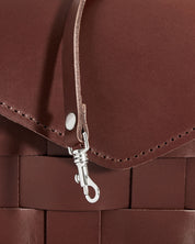 Näver Mini Shoulder Bag in Brick leather