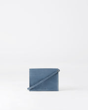 Näver Mini Shoulder Bag In Oily Navy Nubuck leather