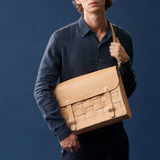 Näver Backpack / Shoulder Bag in Natural leather