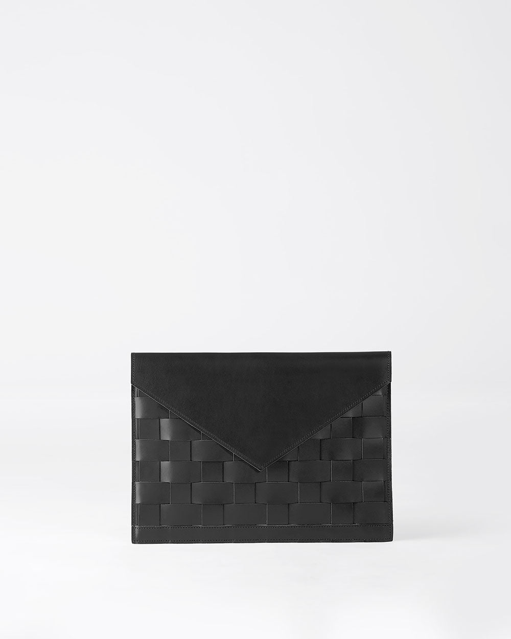 Näver Kuvert / Laptop Sleeve in Black leather