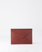 Björk Kuvert / Laptop Sleeve in Burgundy leather