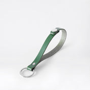 Björk Short Keystrap in Green leather