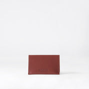 Björk Pocket Cardholder i Burgundy läder