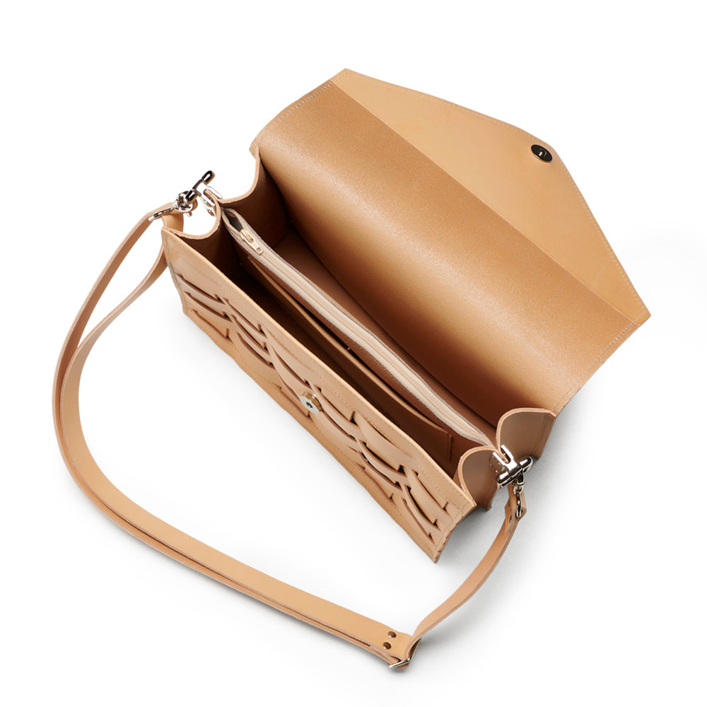 Näver Duo Shoulder Bag in Natural leather