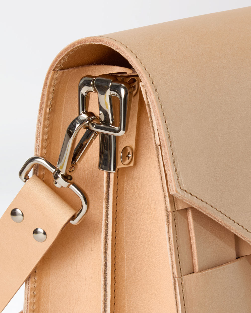 Näver Duo Shoulder Bag i Naturläder