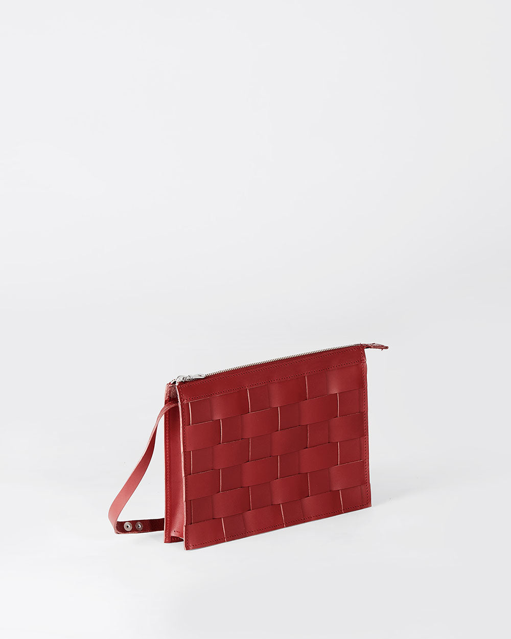 Näver Small Shoulder Bag In Red leather