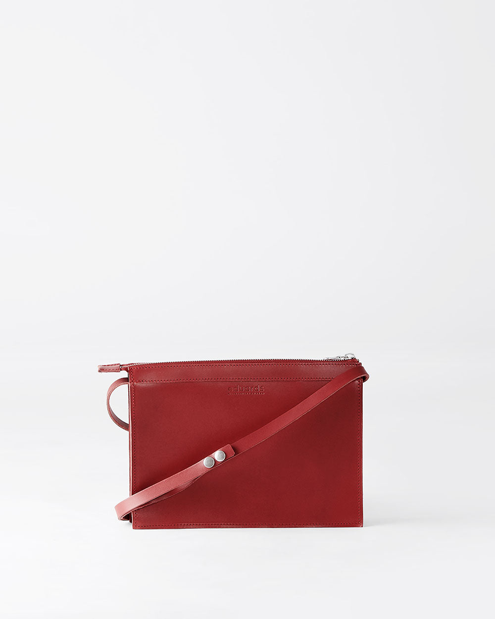 Näver Small Shoulder Bag In Red leather