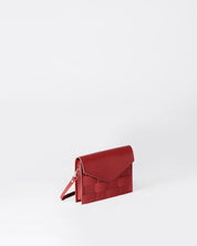 Näver Mini Shoulder Bag in Red leather