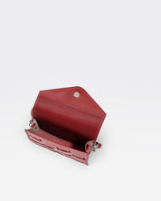 Näver Mini Shoulder Bag in Red leather