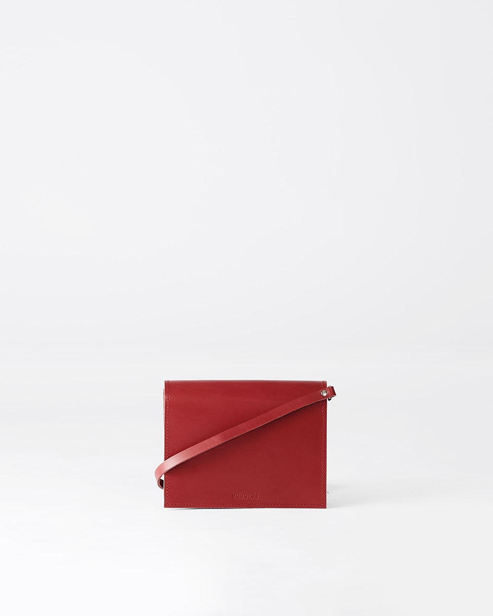 Näver Mini Shoulder Bag in Red leather