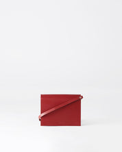 Näver Mini Shoulder Bag in Red leather