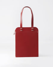 Näver Big Shoulder Bag in Red leather