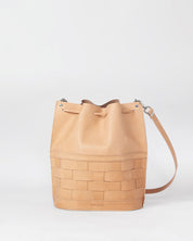 Näver Bucket Bag i Naturläder