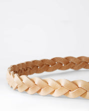 Braid Belt Long i Naturläder