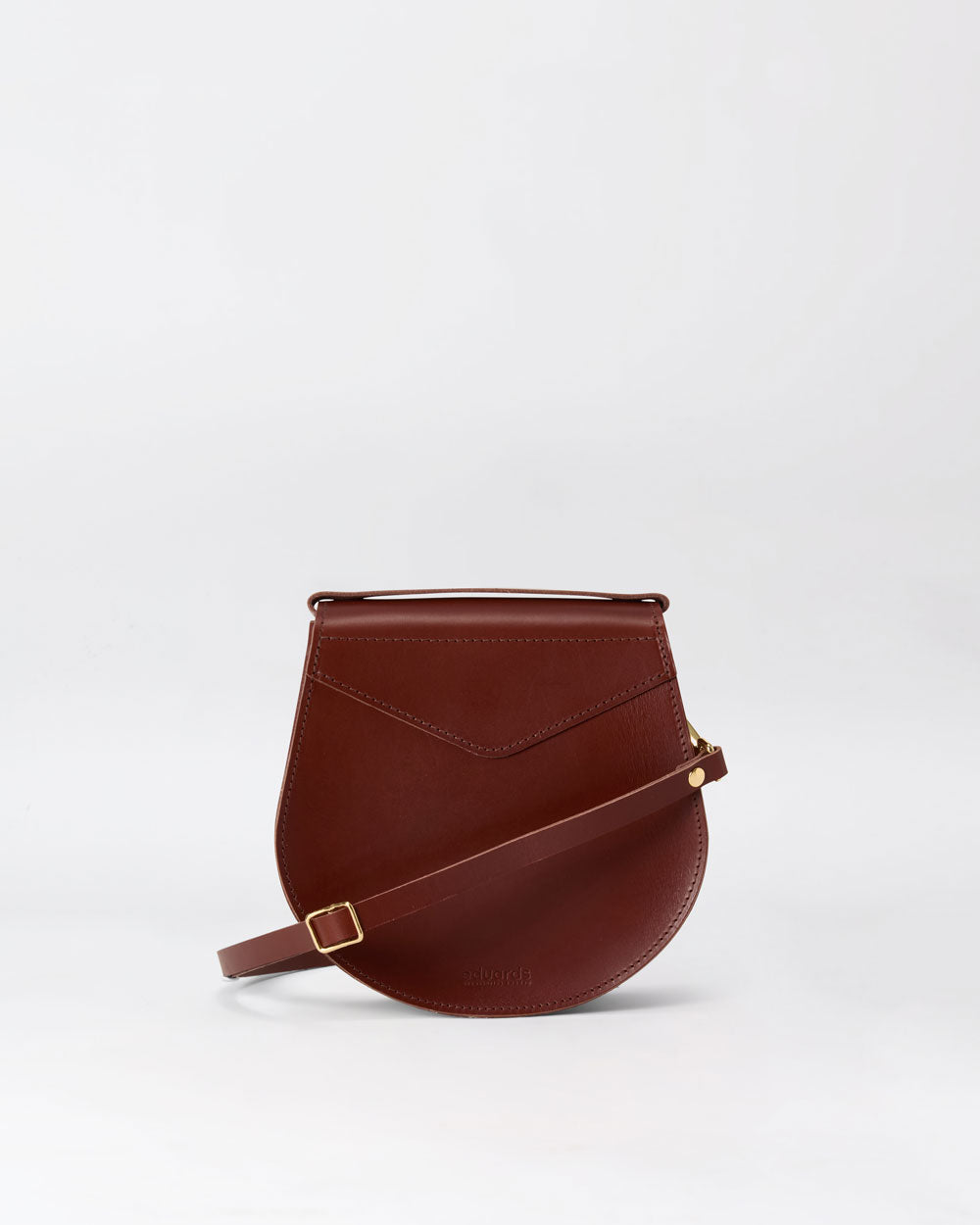 Skiffer Arc Shoulder Bag in Brick leather