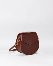 Skiffer Arc Shoulder Bag in Brick leather