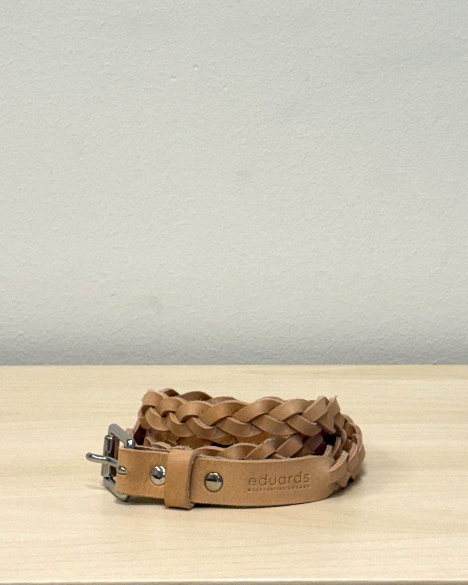 MARKET BELTNA1 // BRAID BELT LONG IN NATURAL LEATHER