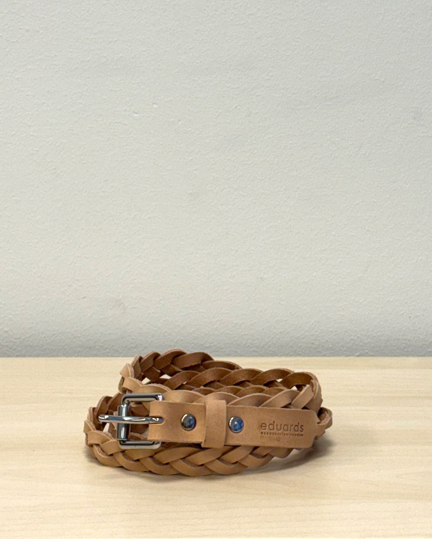 MARKET BELTNA2 // BRAID BELT LONG IN NATURAL LEATHER