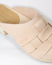 Näver Clog High in Naturleder