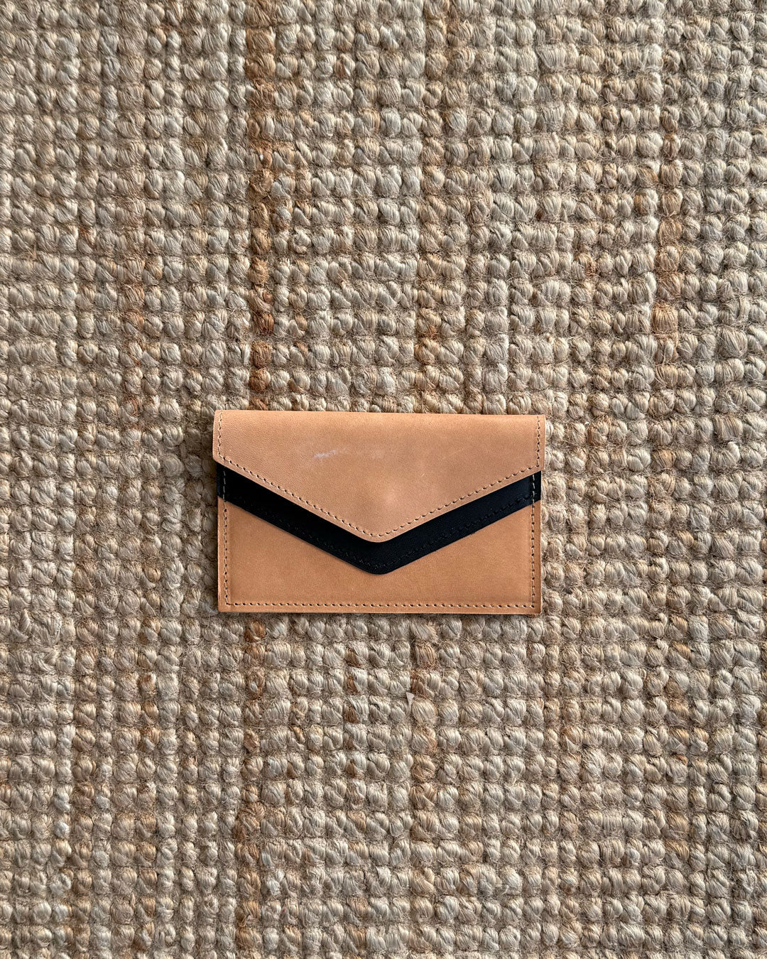 EVERGREENS SkWaNM1 // SKIFFER WALLET IN NATUREMIX LEATHER