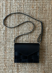 EVERGREENS MBL // NÄVER MINI BAG IN BLACK LEATHER