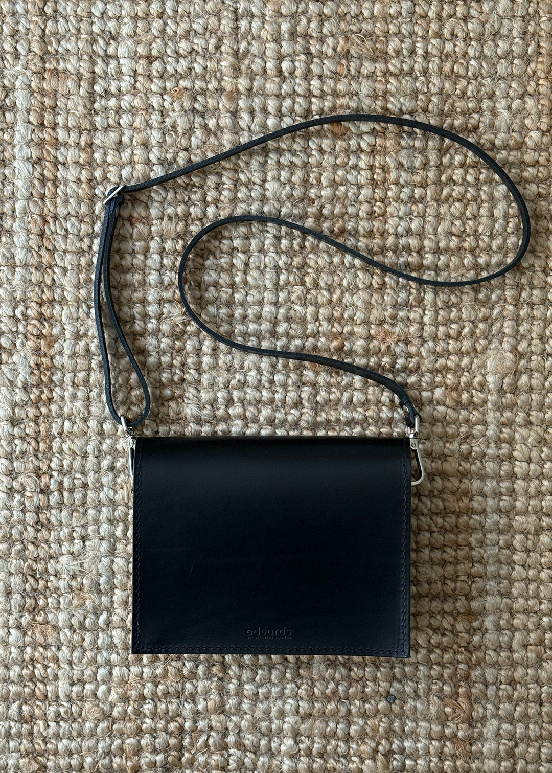 EVERGREENS MBL // NÄVER MINI BAG IN BLACK LEATHER