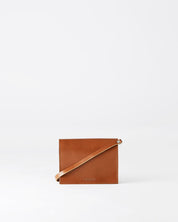 Näver Mini Shoulder Bag in Cognac leather