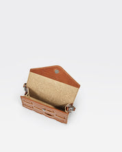 Näver Mini Shoulder Bag in Cognac leather