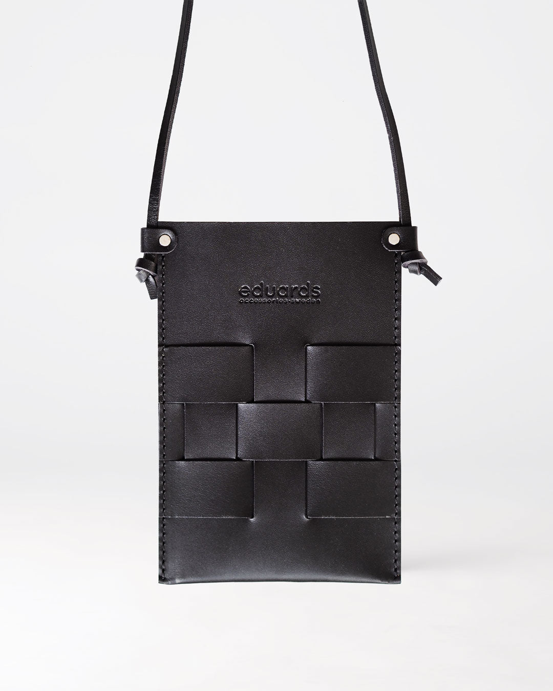 Näver Pocket Bag i Svart läder