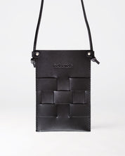Näver Pocket Bag i Svart läder