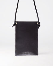 Näver Pocket Bag i Svart läder