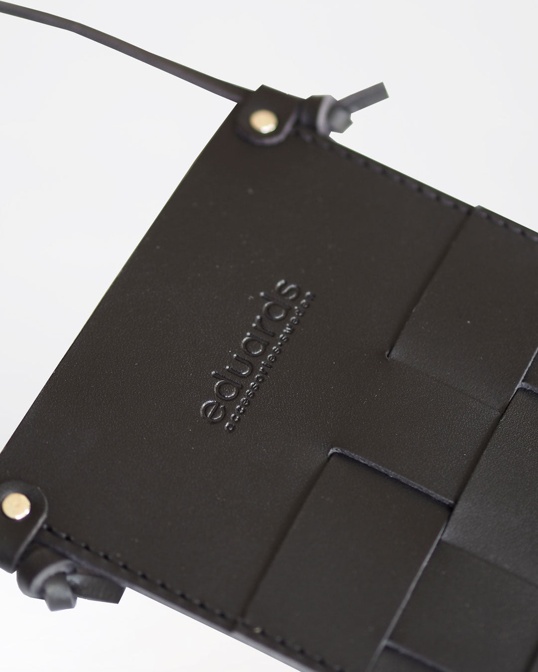 Näver Pocket Bag i Svart läder