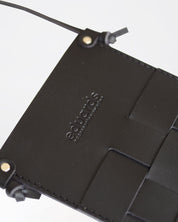 Näver Pocket Bag i Svart läder
