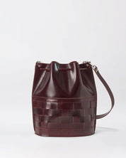 Näver Bucket Bag in Burgundy leather - Limited Edition